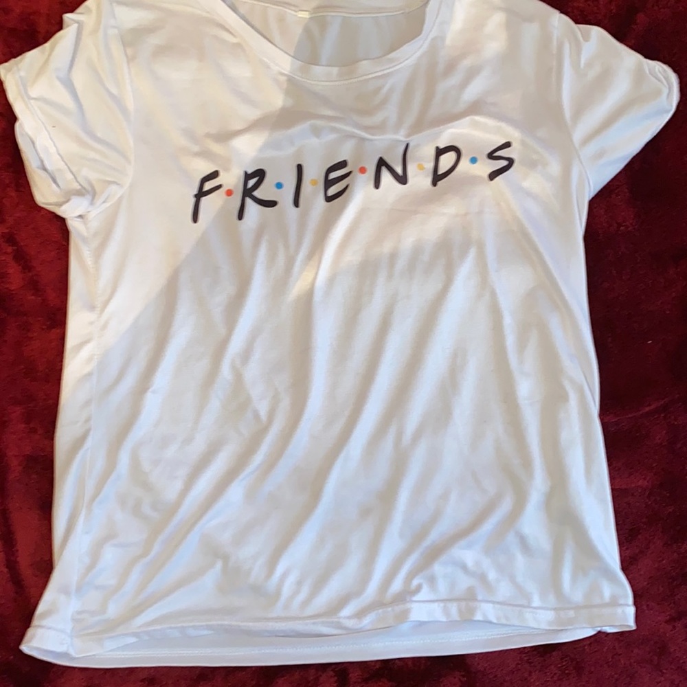 Friends white shirt.